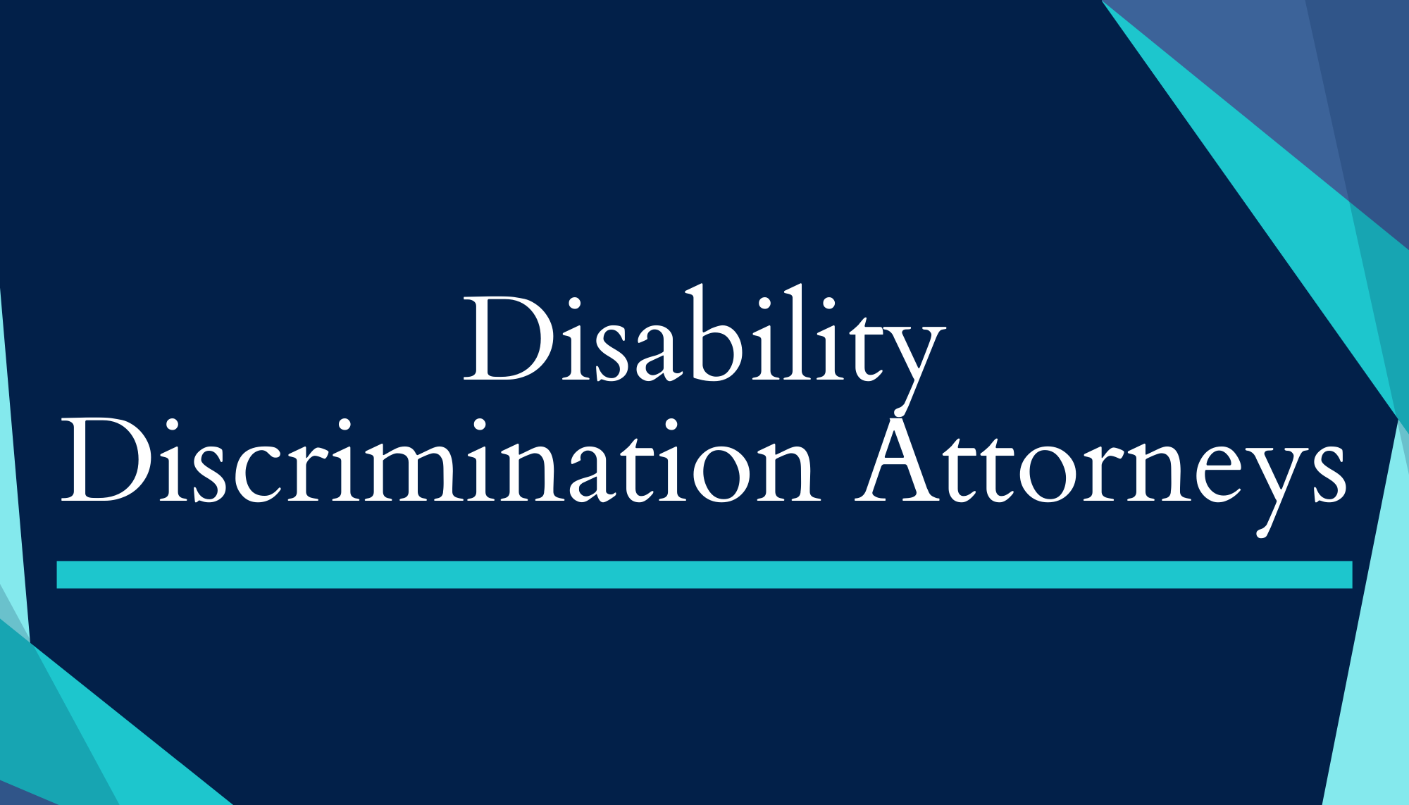 Disability Discrimination Attorneys